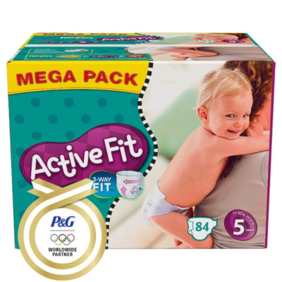 Pampers Active Fit Nappies Size 4 Mega Pack x88
