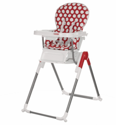 Obaby Nanofold Highchair - Dotty Red 60OB0605