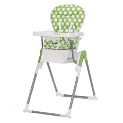 Obaby Nanofold Highchair - Dotty Lime 60OB0604