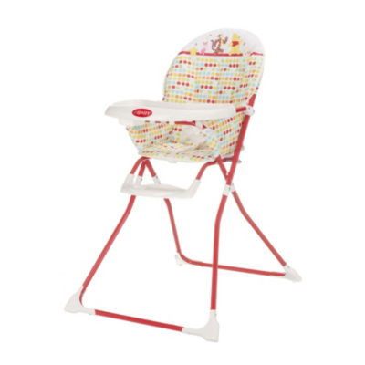 OBaby Disney Winnie the Pooh Highchair-White Red