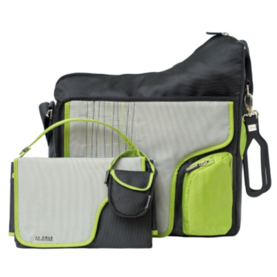 JJ Cole Baby Changing Bag - Graphite Green