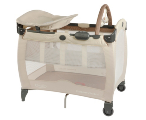 GRACO Contour Electra Travel Cot, Beige 1809246