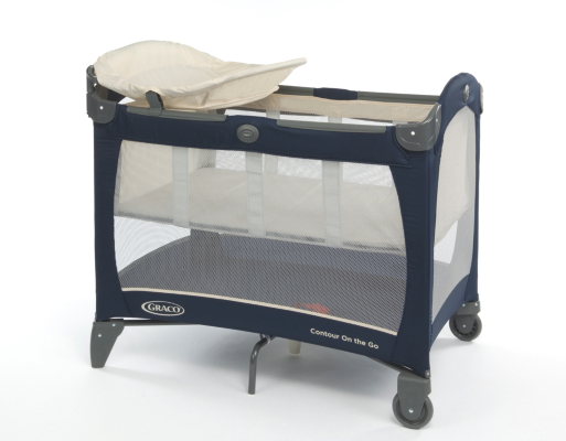 GRACO Contour On The Go Travel Cot, Blue 1808558