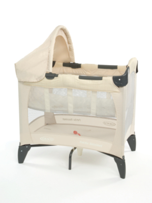 GRACO Petite Bassinet Travel Cot, Beige 1809247