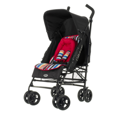 Obaby Atlas V2 Stroller - Red Stripe, Red Picture