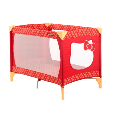 My First Hello Kitty Travel Cot Bassinet, Red