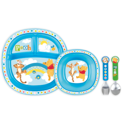 Winnie Blue Toddler Dining Set, Blue 051368