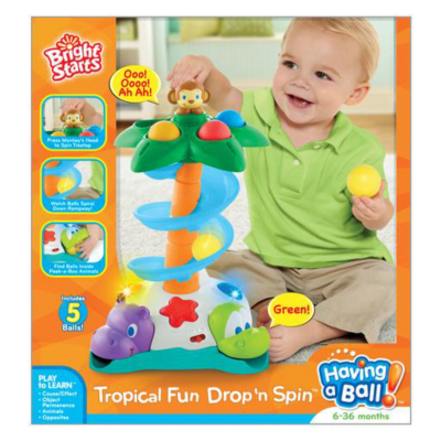 Bright Starts Tropical Fun Drop N Spin,