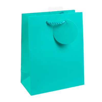 ASDA Small Blue Turquoise Gift Bag, Blue 6957-0