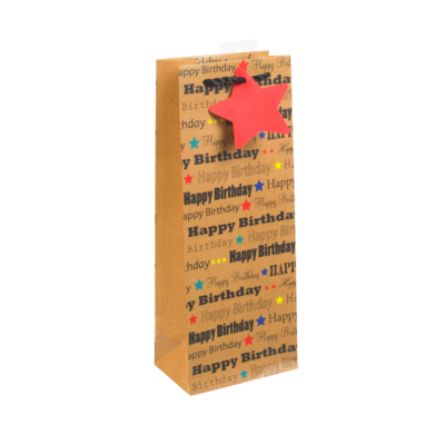 ASDA Craft Happy Birthday Bottle Bag, Multi 7006-0