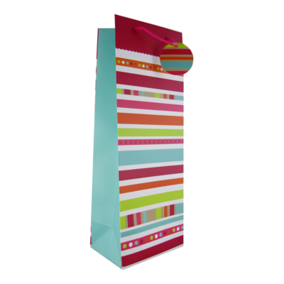 ASDA Bottle Gift Bag- Pink, Pink 209402