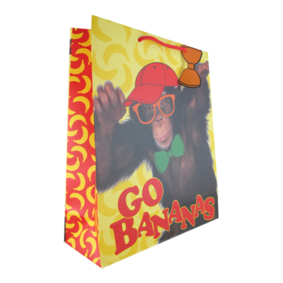 ASDA Large Gift Bag- Cheeky Monkey, Red 208863