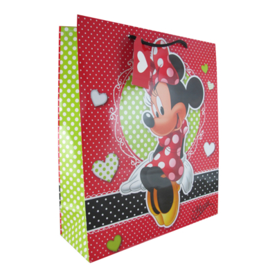 Disney Large Gift Bag- Minnie Mouse, Red 206753