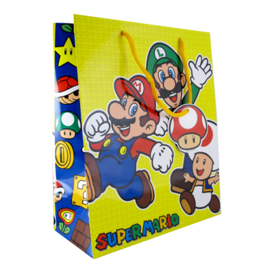 Rio Medium Gift Bag- Super Mario, Yellow 204773