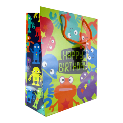 ASDA Medium Gift Bag- Robots, Multi 209075