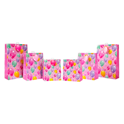 ASDA Balloons Pink Gift Bag Set, Pink AS0197