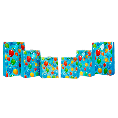 ASDA Balloons Blue Gift Bag Set, Blue AS0198