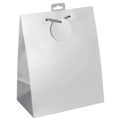 ASDA Medium Silver Gift Bag, Silver 3333-0