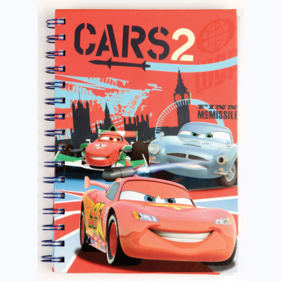 Cars 2 A5 Wiro Notebook, Red CTAH/1-AS