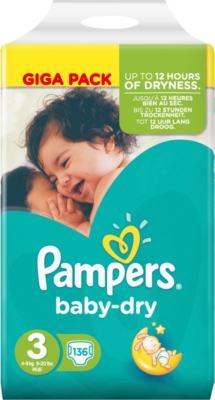 Pampers Baby Dry Nappies Giga Pack Size 3 | Baby | ASDA Direct