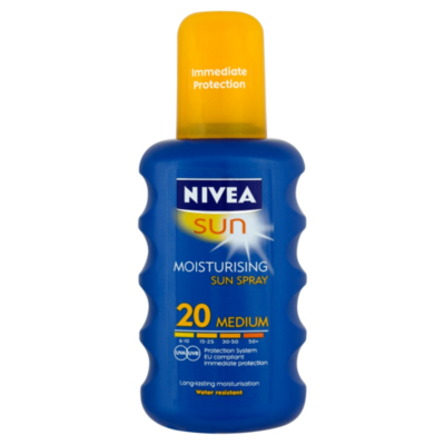 nivea spf 20 spray