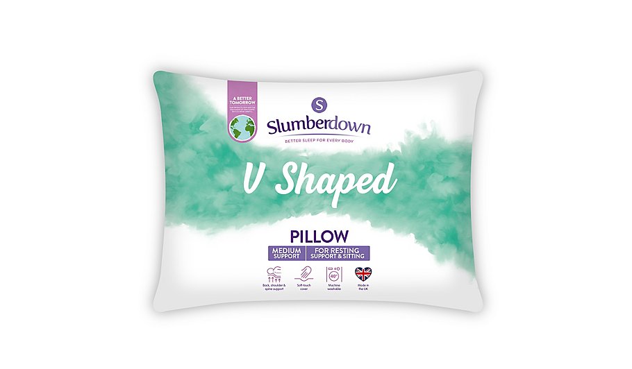 Slumberdown V Shape Pillow | Pillows | George at ASDA