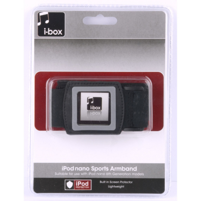 iBox iPod Nano Sports Armband (6th Gen), Black