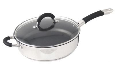 Ready Steady Cook Bistro 26cm NonStick Saute Pan With Glass Lid Home