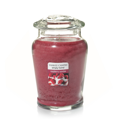 Yankee Candle Simply Home Medium Jar Raspberry Sundae Home & Garden