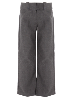 Girls Grey Woven Trousers