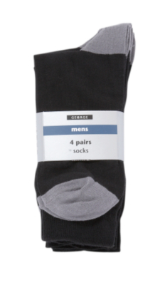 4 Pack Socks