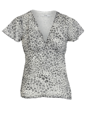 Animal Print Formal Blouse