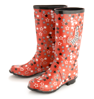 High School Musical Wellies (Red with white and black stars)