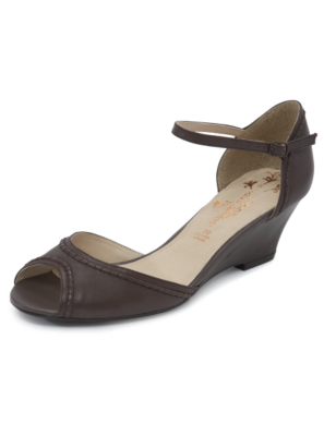 Peep Toe Wedge Shoes