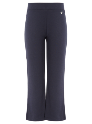 Girls Navy Jersey School Trouser