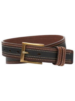 Leather Stripe Belt