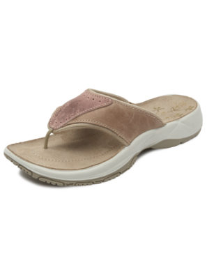 Leather Ultra Comfort Sporty Toe Post Sandals