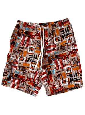 Beer Print Swim Shorts