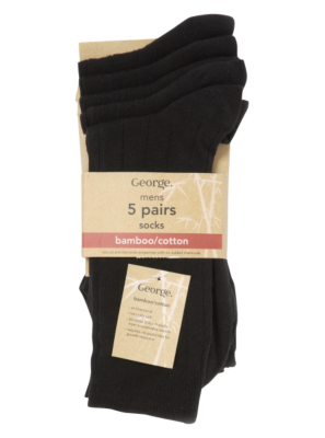 5 Pack Ribbed Socks