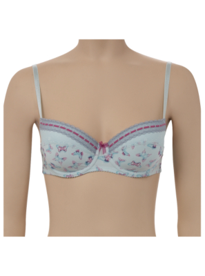 Padded Butterfly Print Bra