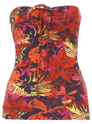 Floral Print Bandeau Top