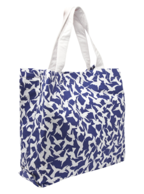 Bird Printed Beach Bag