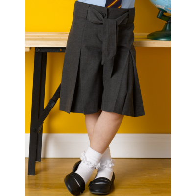 George School Uniforms on George School   Tie Waist Culottes   Grey   Grey