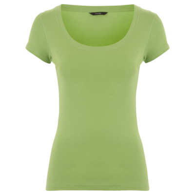 Cotton Scoop Neck T-Shirt