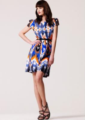 Ikat Print Dress