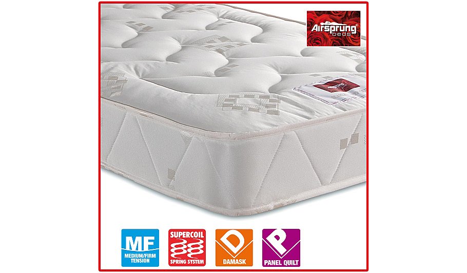 airsprung mattress topper and pillow set
