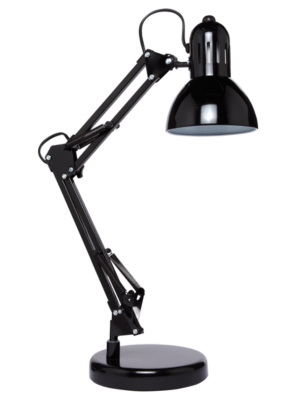 ASDA Black Swing Arm Desk Lamp AS3068-BK