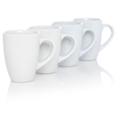 ASDA White Mugs Set of 4 Cups & Mugs at ASDA