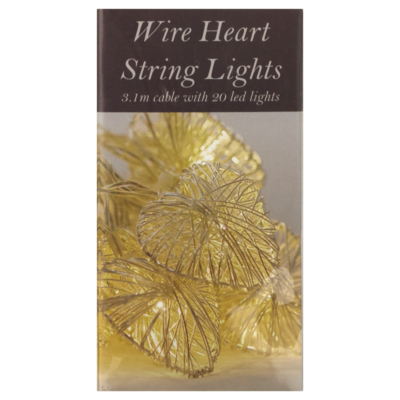 Heart String Lights - Silver