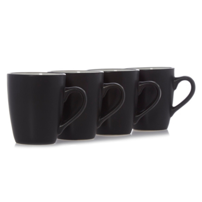 Home Liquorice Mugs Set of 4 Cups & Mugs at ASDA